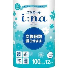 エリエール　イーナ　トイレットティシュー　シングル　100M
