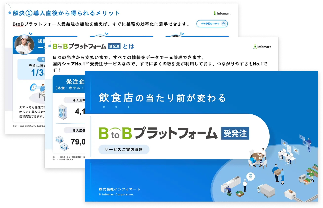 『BtoBプラットフォーム 受発注』サービスご案内資料