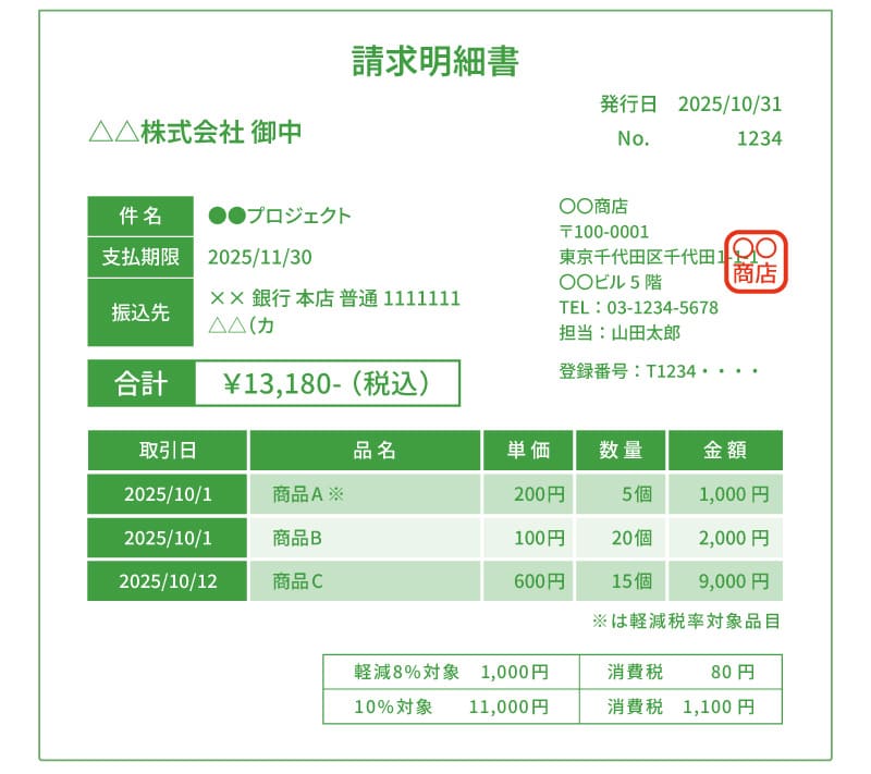 請求明細書