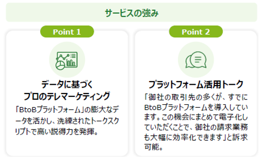 サービスの強み