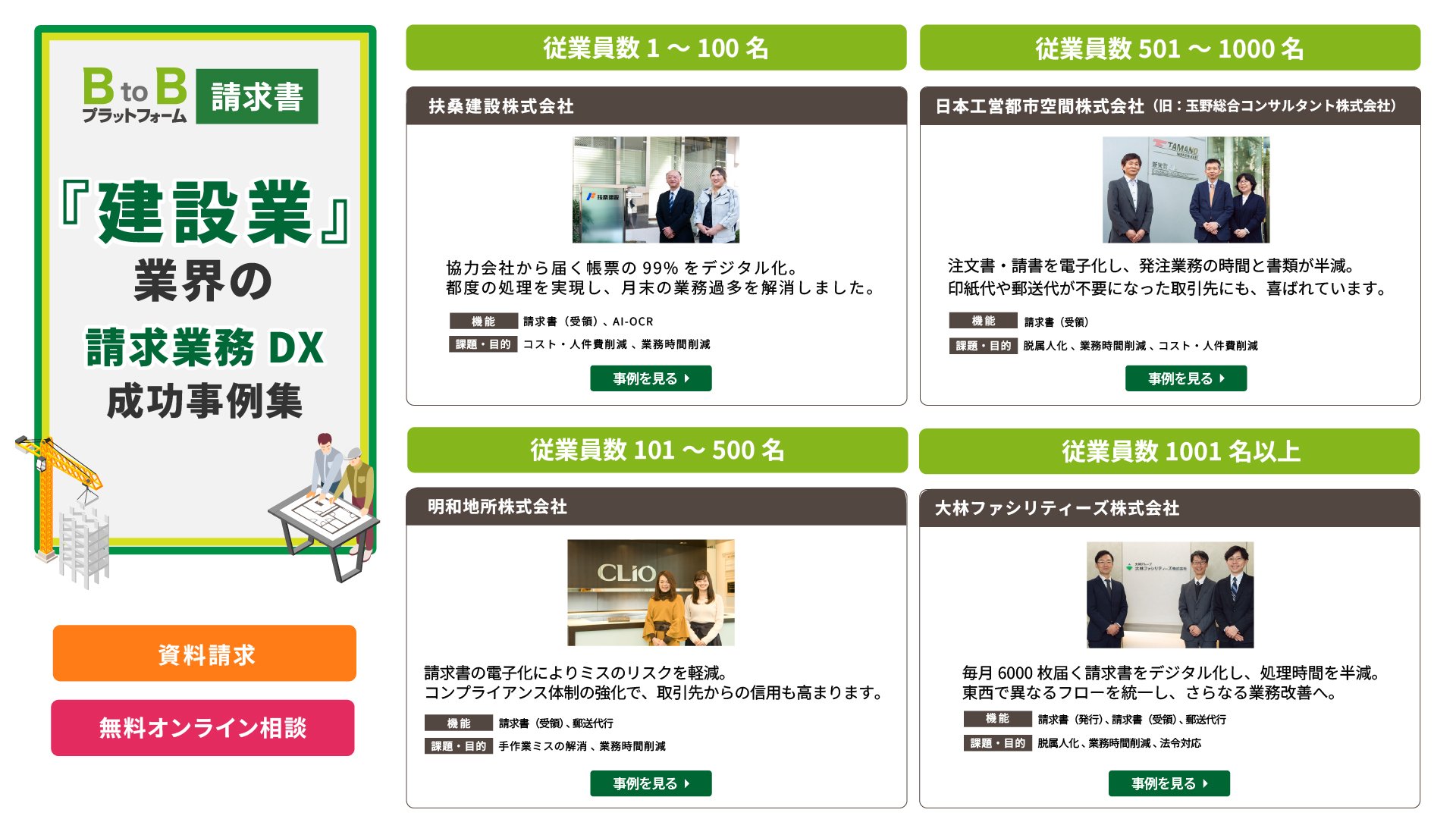 建設業の請求業務DX 成功事例集