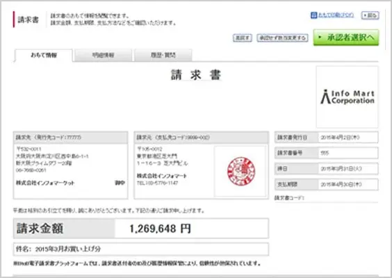 受領側が見る請求書