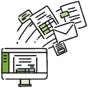 販売管理システムから出力したPDFを請求単位で分割・押印・データ化が可能
