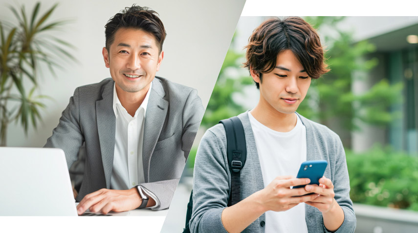 パソコンやスマートフォンでWEB上の契約書を確認できます。