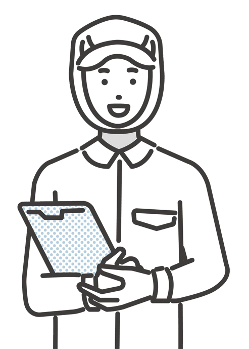 市内複数カ所の給食センターへ食材を納入する事業者の例