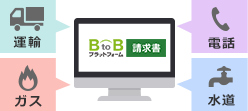 各企業の請求明細を一度にまとめて確認できる