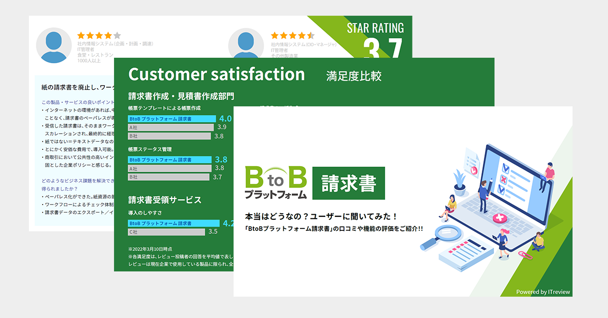 本当はどうなの？ユーザーに聞いてみた！「BtoBプラットフォーム請求書」の口コミや機能の評価をご紹介!!